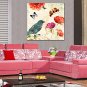 Oil Paintings Modern Flower And Bird Style Canvas Material With Wooden Stretcher Ready To Hang SIZ