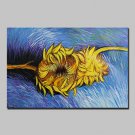 Hand Painted Sunflower Oil Painting On Canvas Modern Abstract Wall Art Pictures For Home Decoratio