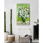 Hand-Painted Floral/Botanical Vertical Panoramic,Classic One Panel Canvas Oil Painting For Home De