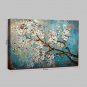 Mini size hand-Painted Abstract Landscape Modern Blooming Flowers Oil Painting On Canvas Ready To