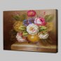 Mini Size Hand-Painted Classic Flower Oil Painting On Canvas With Frame For Living Room Home Decor