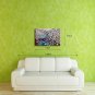 E-HOME Oil painting Modern Pink Flowers Pure Hand Draw Frameless Decorative Painting
