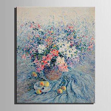 Mini Size E-HOME Oil painting Modern Flowers And Fruits On The Table Pure Hand Draw Frameless Deco