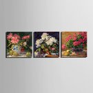 Mini Size E-HOME Oil painting Modern The Flowers On The Table Pure Hand Draw Frameless Decorative
