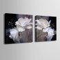 Mini Size E-HOME Oil painting Modern White Flowers Pure Hand Draw Frameless Decorative Painting