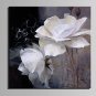 Mini Size E-HOME Oil painting Modern White Flowers Pure Hand Draw Frameless Decorative Painting