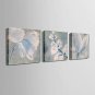 Mini Size E-HOME Oil painting Modern Pigment Blue Flowers Pure Hand Draw Frameless Decorative Pain