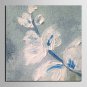 Mini Size E-HOME Oil painting Modern Pigment Blue Flowers Pure Hand Draw Frameless Decorative Pain