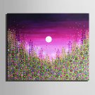 Mini Size E-HOME Oil painting Modern Under The Moon Flowers Pure Hand Draw Frameless Decorative Pa