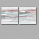 100%  Hand-Painted Abstract  / Modern / Classic Two Panel Canvas Oil Painting For Home Decoration