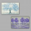 100% Hang-Painted Abstract Landscape Modern / Classic Two Panels Canvas Oil Painting For Home Deco