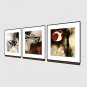 Hand-Painted Abstract Horizontal,Modern Three Panels Canvas Oil Painting For Home Decoration