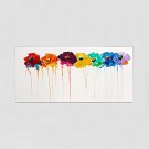 Hand-Painted Abstract Horizontal,Modern One Panel Canvas Oil Painting For Home Decoration