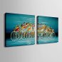 Mini Size E-HOME Oil painting Modern Abstract Circle Pure Hand Draw Frameless Decorative Painting