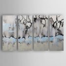 Oil Painting Abstract Set of 4 Hand Painted Canvas with Stretched Framed Ready to Hang