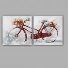 100% Hand-Painted Abstract Hang-Painted Oil PaintingModern / Classic One Panel Canvas Oil Painting
