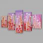 IARTS Oil Painting Modern Abstract Purple and Red Color Art Acrylic Canvas Wall Art For Home Decor