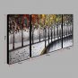 Hand-Painted Abstract Modern Three Panels Canvas Oil Painting For Home Decoration