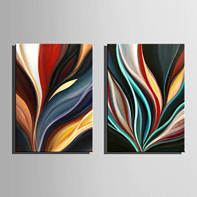 Mini Size E-HOME Oil painting Modern Abstract Flame Pure Hand Draw Frameless Decorative Painting S
