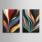 Mini Size E-HOME Oil painting Modern Abstract Flame Pure Hand Draw Frameless Decorative Painting S