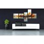 Hand-Painted Abstract Modern Five Panels Canvas Oil Painting For Home Decoration