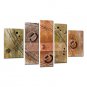 Group Paintings 5 Sets Fashion Music Art Abstract Paintings With Wooden Stretcher