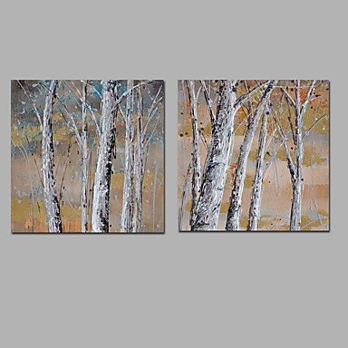 100% Hand-Painted Abstract Hang-Painted Oil PaintingModern / Classic One Panel Canvas Oil Painting