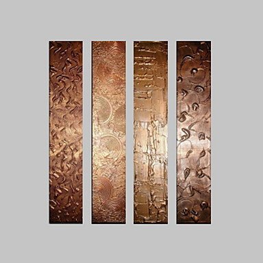 VISUAL STAR4 Pannel Stretched Canvas Oil Painting Abstract Wall Decor Canvas Art Ready To Hang