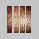 VISUAL STAR4 Pannel Stretched Canvas Oil Painting Abstract Wall Decor Canvas Art Ready To Hang