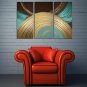 Hand-Painted AbstractModern Three Panels Canvas Oil Painting For Home Decoration