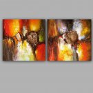 100% Hand-Painted Abstract Hang-Painted Oil PaintingModern / Classic One Panel Canvas Oil Painting
