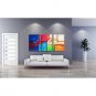 Hand-Painted Abstract VerticalModern Three Panels Canvas Oil Painting For Home Decoration