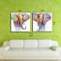 Single Modern Abstract Pure Hand Draw Ready To Hang Decorative The Elephant Oil Painting