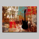 Hand Painted Modern Abstract Oil Painting On Canvas Memory Instrument Wall Picture For Home Decora