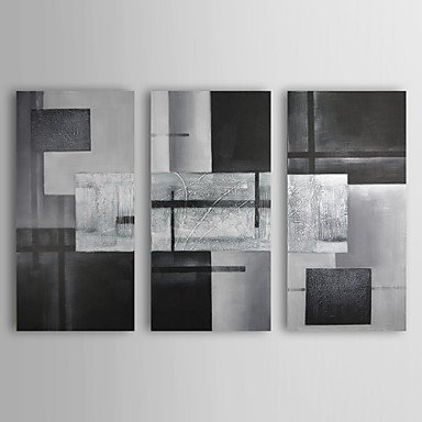 Hand-Painted AbstractClassic Three Panels Canvas Oil Painting For Home Decoration