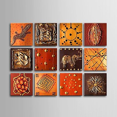 Hand-Painted Abstract More than Five Panels Canvas Oil Painting For Home Decoration