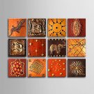 Hand-Painted Abstract More than Five Panels Canvas Oil Painting For Home Decoration