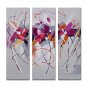 3 Sets Canvas Art Modern Style Handmade Painting For Living Room Home Decor