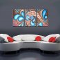 VISUAL STARModern Handmade Oil Painting 3 Panel Home Decor Wall Art Ready to Hang