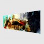Hand-Painted Abstract Modern,One Panel Canvas Oil Painting