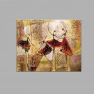 IARTS Hand Painted Modern Abstract Ballerina Group Dancing Show Oil Painting On Canvas Stretched F