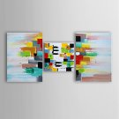 Oil Painting Modern Abstract Landscape Set of 3 Hand Painted Canvas with Stretched Framed