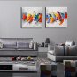 100% Hand-Painted Abstract Hang-Painted Oil PaintingModern / Classic One Panel Canvas Oil Painting