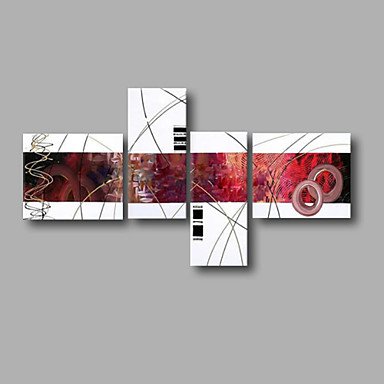 Stretched (Ready to hang) Hand-Painted Oil Painting 72"x36" Canvas Wall Art Modern Abstract Black