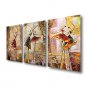 Stretched (Ready to hang) Hand-Painted Oil Painting 60"x28" Canvas Wall Art Modern Abstract Dance