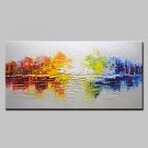 Large Hand Painted Abstract Dance Oil Painting On Canvas Wall Art Pictures For Home Decoration Rea