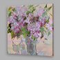 IARTS Oil Painting Modern Abstract Purple Flowers and Vase Art Acrylic Canvas Wall Art For Home De