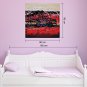 IARTS Hand Painted Modern Abstract City Architecture Iron Bridge Oil Painting On Canvas with Stret