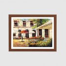 Hand-Painted Abstract Square,Modern One Panel Canvas Oil Painting For Home Decoration