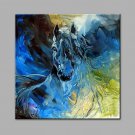 Hand-Painted Abstract  The Horse Oil painting Ready To Hang Modern One Panels Canvas Oil Painting